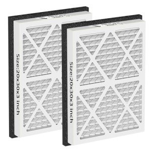 MERV 13 Pleated Air Filters 20x30x3 (2-Pack)