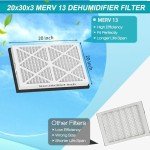 MERV 13 Pleated Air Filters 20x30x3 (2-Pack)