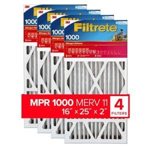 Filtrete AC Air Filter, MPR 1000, 4 Pack