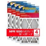 Filtrete AC Air Filter, MPR 1000, 4 Pack