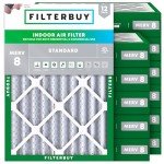 24x25x4 MERV 8 Pleated Air Filters (12-Pack)