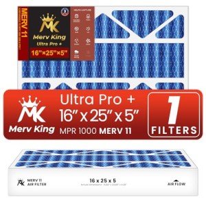 MervKing MERV 11 16x25x5 Air Filter