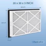 20x30x3 MERV 13 Pleated Air Filters, 2-Pack