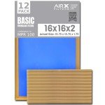 16x16x2 Air Filter 12-Pack for Dust Control