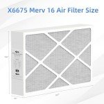 Merv 16 Carbon Air Filter 20x25x5 (2 Pack)
