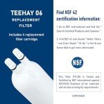 TEEHAY 9083 Refrigerator Water Filter Replacement (2 Pack)