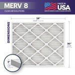 BNX TruFilter 20x24x2 MERV 8 Air Filters (4-Pack)