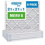 Aerostar MERV 8 Pleated Air Filters, 6 Pack