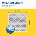 Aerostar MERV 8 Pleated Air Filters, 6 Pack