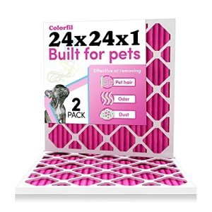 Colorfil 24x24 Air Filters for Pet Odor & Hair