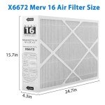Facecool MERV 16 HVAC Filter for Lennox X6672