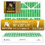 MervKing 16x25x5 MERV 13 Air Filter - 1 Pack