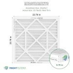 TRIGHTFILTERS 24x24x1 MERV 8 Air Filter 4 Pack