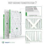 TRIGHTFILTERS 24x24x1 MERV 8 Air Filter 4 Pack