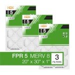3-Pack 20x30x1 MERV 8 Pleated Air Filters