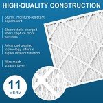 LotFancy MERV 11 Air Filters, 16x16x1, 4 Pack