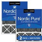 Nordic Pure MERV 12 Plus Carbon Air Filters 2 Pack