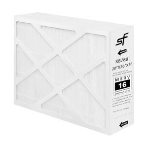 X8788 MERV 16 Air Filter - 20x26x5