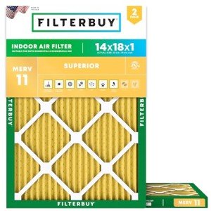 AFB Gold MERV 11 14x18x1 Air Filter (2-Pack)