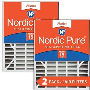 Nordic Pure MERV 15 Air Filters 20x25x5 - 2 Pack