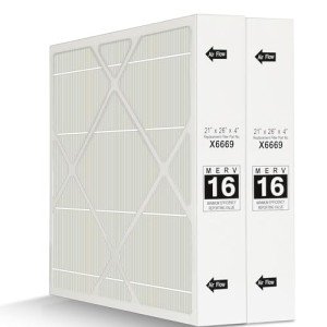 MERV 16 Air Filter 21x26x4 - 2 Pack