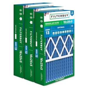16x25x5 MERV 13 Air Filters (3-Pack)