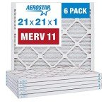 Aerostar 21x21x1 MERV 11 Pleated Air Filters 6-Pack