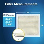 Filtrete 24x24x1 Pleated AC Air Filters 6-Pack