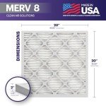 BNX TruFilter 20x20x2 MERV 8 Air Filters (4-Pack)