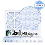 Glasfloss MERV 10 Pleated Air Filters, Case of 4