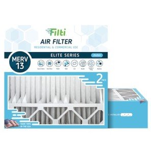 20x20x5 MERV 13 Pleated Air Filters (2 Pack)