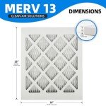 20x25x1 Pleated Air Filters - 5-Pack