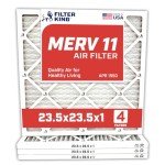 Filter King 23.5x23.5x1 MERV 11 Air Filters