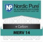 Nordic Pure MERV 14 Plus Carbon Air Filters 3 Pack