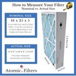 Atomic Filters X6670 Merv 11 16x25x5 Filters - 2 Pack