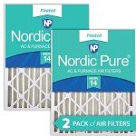 Nordic Pure 20x25x4 MERV 14 Air Filters (2 Pack)