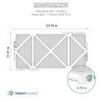 TRIGHTFILTERS 12x24x1 MERV 8 Air Filter Pack