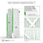 TRIGHTFILTERS 12x24x1 MERV 8 Air Filter Pack