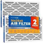 Filterlux 16x25x5 MERV 13 Air Filters (2-Pack)