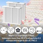 Merv 13 EZ Flex 16x25x5 Air Filters, 2 Pack