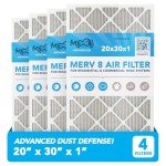 20x30x1 MERV 8 Pleated Air Filter 4-Pack