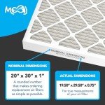 20x30x1 MERV 8 Pleated Air Filter 4-Pack
