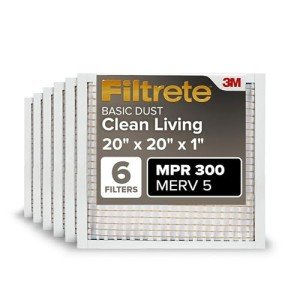 Filtrete 20x20x1 MERV 5 Air Filters - 6-Pack