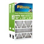 Filtrete 16x25x4 Air Filters, MPR 700, 2-Pack