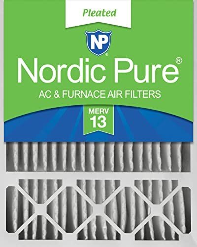 Nordic Pure MERV 13 Air Filter 20x25x5