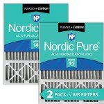 Nordic Pure MERV 14 Carbon AC Filter 2-Pack