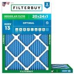 20x24x1 MERV 13 Pleated Air Filters (2-Pack)