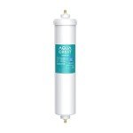 AQUACREST Refrigerator Inline Water Filter - High Capacity