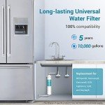 AQUACREST Refrigerator Inline Water Filter - High Capacity