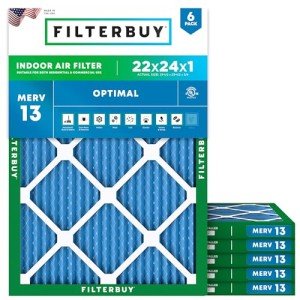 MERV 13 22x24x1 Air Filters (6-Pack)